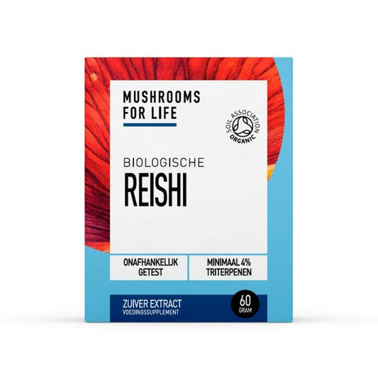 Mushrooms for Life Reishi poeder bio 60 Gram