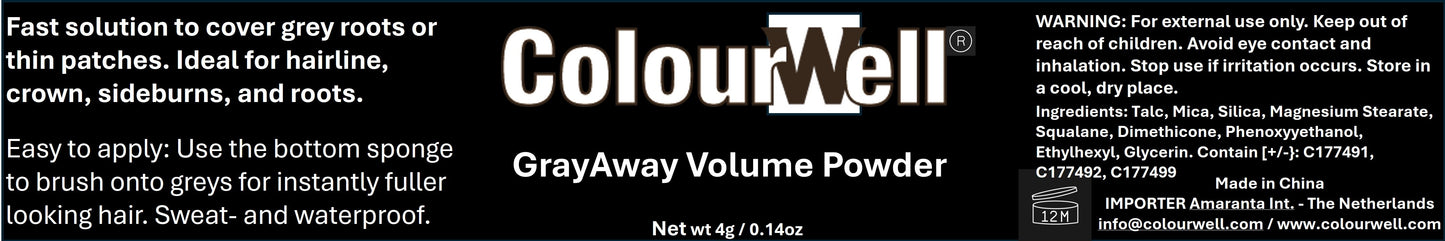 Colourwell ColourWell GreyAway Volume Powder Black 4.00 Gram