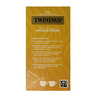 Twinings Citroen gember 20.00 Zakjes