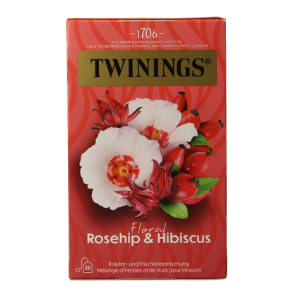 Twinings Rozenbottel hibiscus 20.00 Zakjes