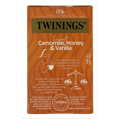Twinings Kamille honing vanille 20 Zakjes