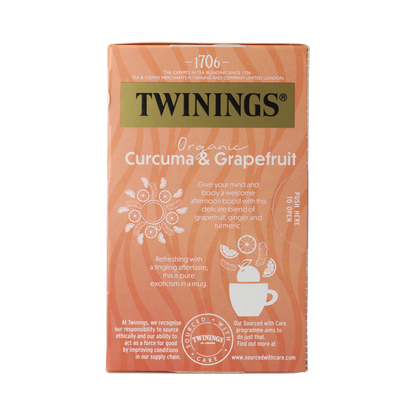 Twinings Curcuma & grapefruit bio 20.00 Zakjes