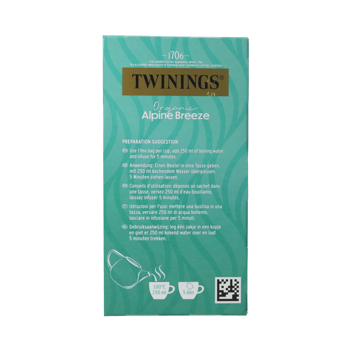 Twinings Alpine breeze bio 20.00 Zakjes
