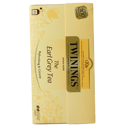 Twinings Earl grey envelop zwart 25.00 Zakjes