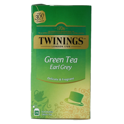 Twinings Green tea earl grey 25 Zakjes
