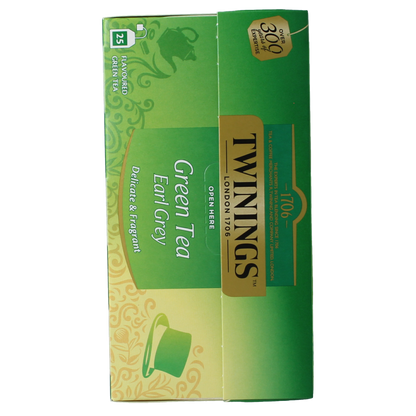 Twinings Green tea earl grey 25 Zakjes