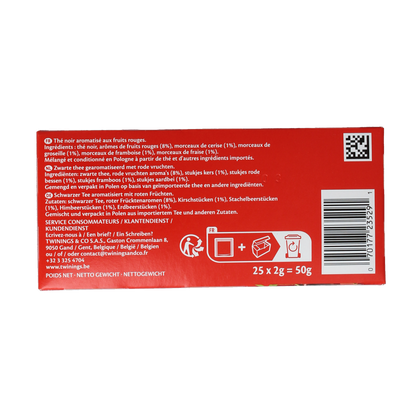 Twinings Red fruits tea 25.00 Zakjes