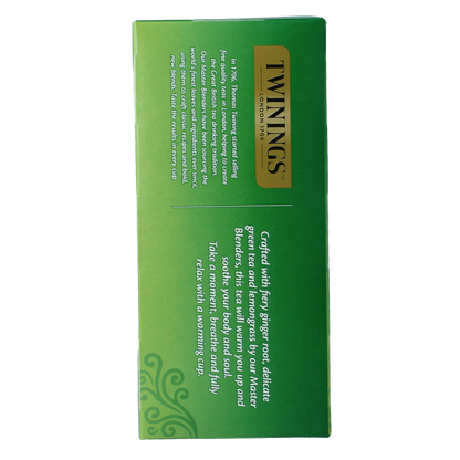 Twinings The vert gingembre 25.00 Zakjes