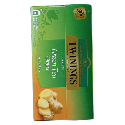 Twinings The vert gingembre 25.00 Zakjes