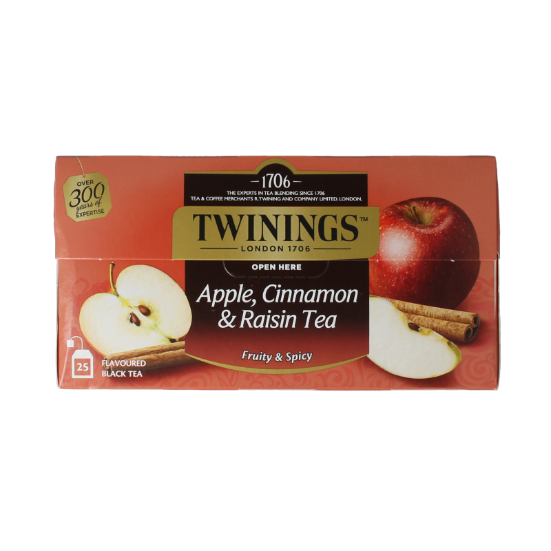 Twinings Apple cinnamon raisin 25 Zakjes