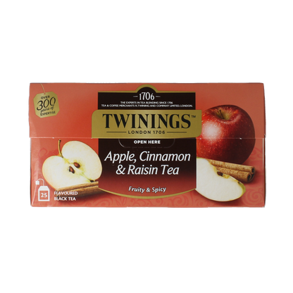Twinings Apple cinnamon raisin 25 Zakjes