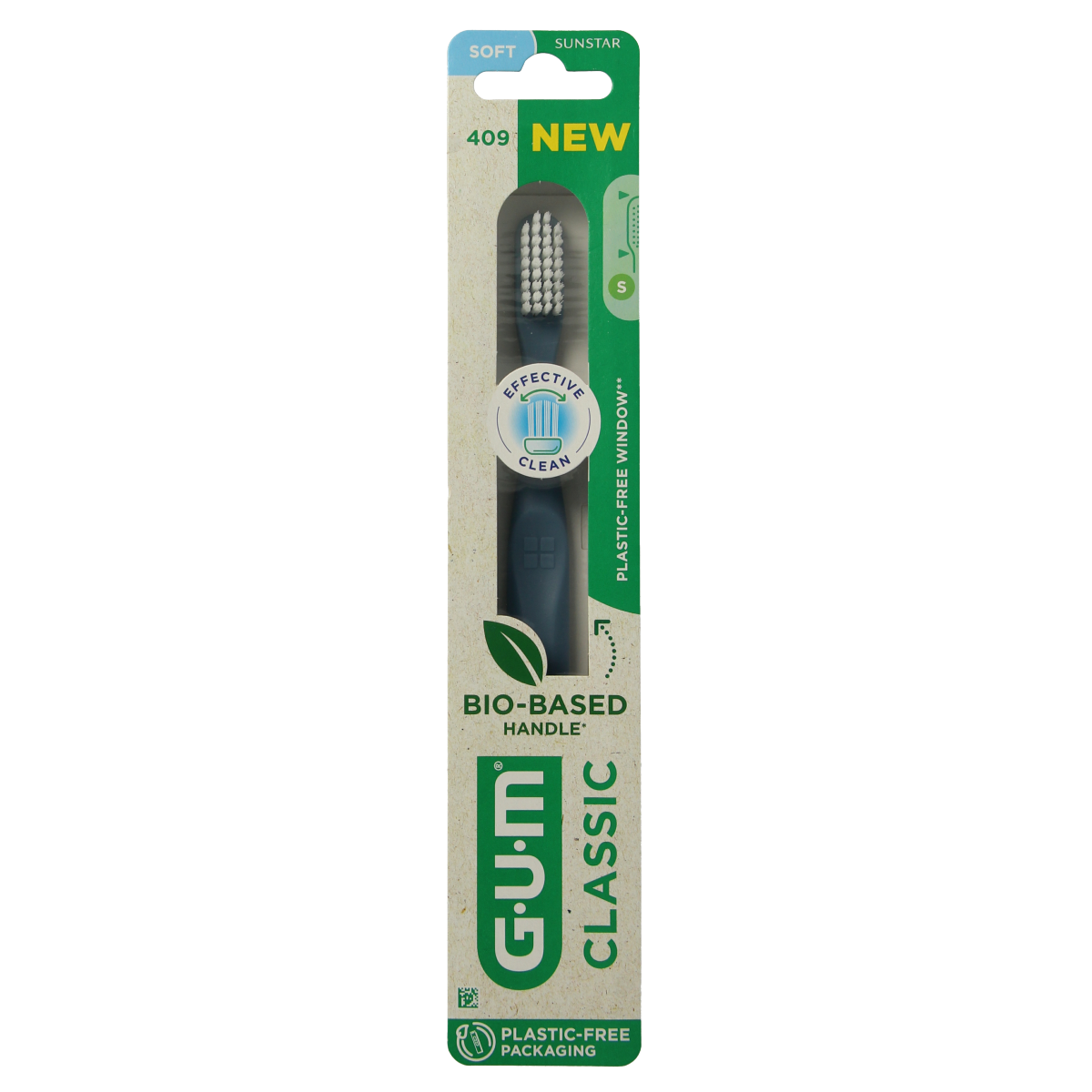 GUM Tandenborstel classic soft middelgrote kop 1.00 Stuks