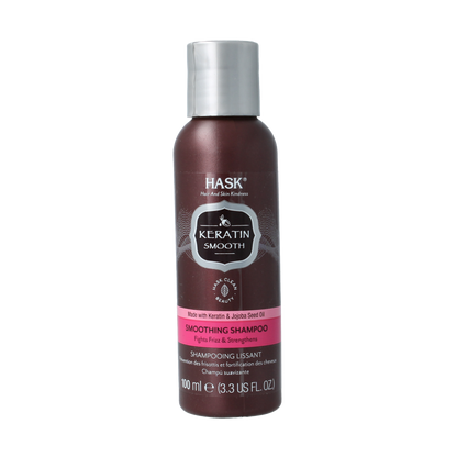 HASK Keratin protein smoothing shampoo travel size 100 Milliliter