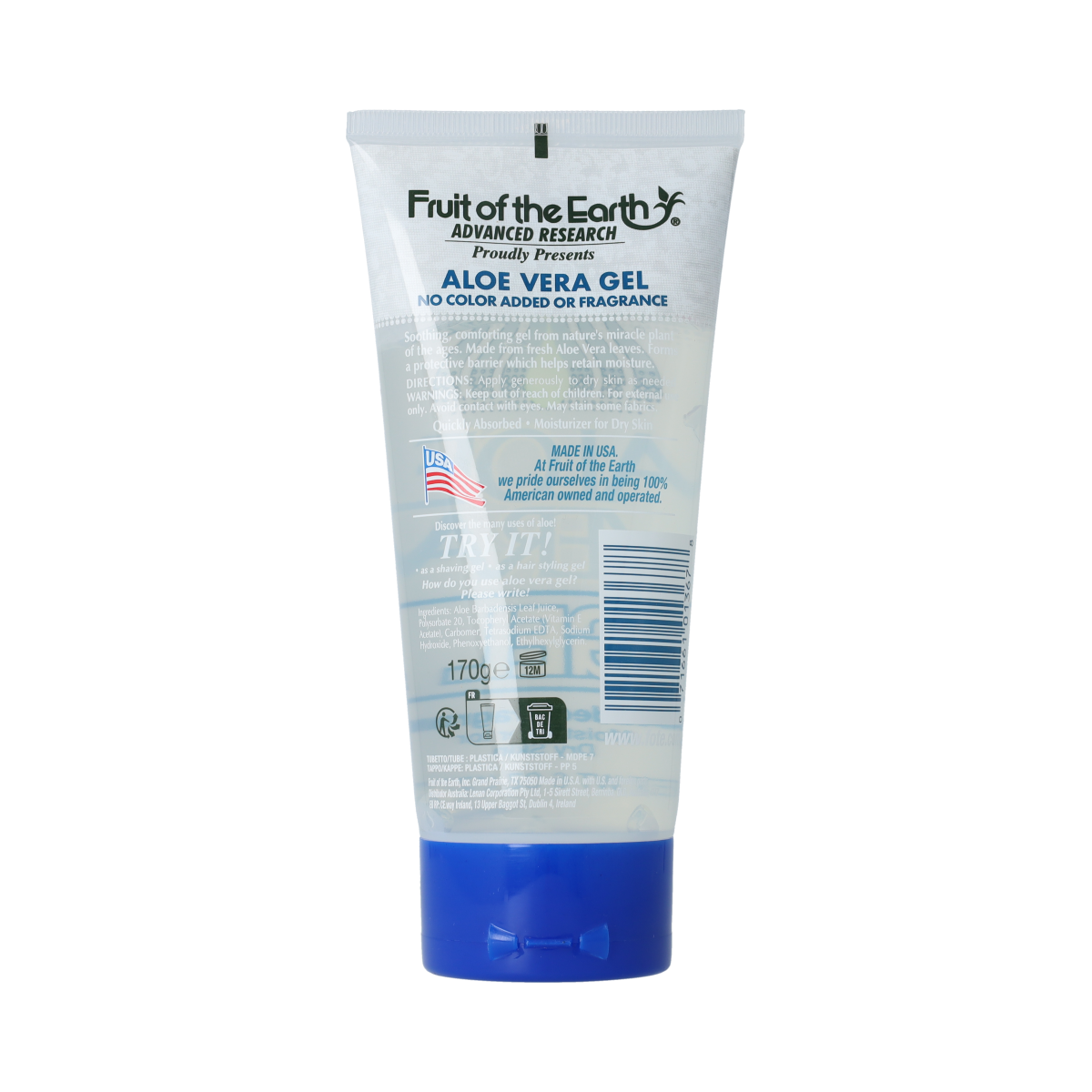 Fruit of the Earth FRUIT OF THE EARTH Aloe Vera Gel 170.00 Gram