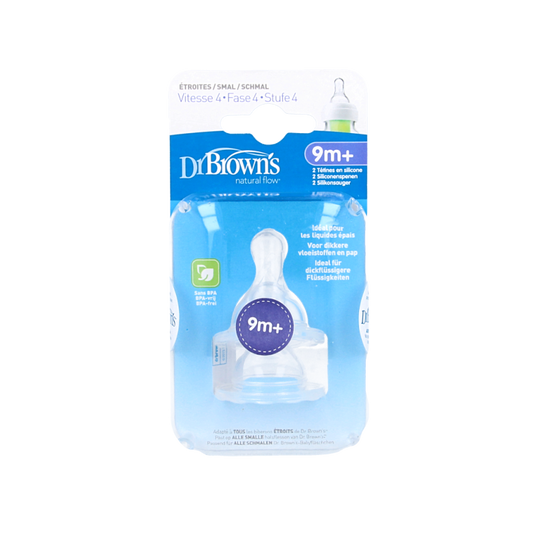 Dr. Brown's Speen standaard hals fles fase 4 pap 2 Stuks
