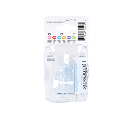 Dr. Brown's Speen standaard hals fles fase 4 pap 2 Stuks