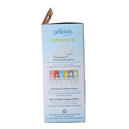 Dr. Brown's Options+ brede halsfles 150ml 1 Stuks