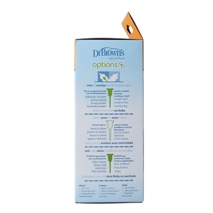 Dr. Brown's Options+ brede halsfles 150ml 1 Stuks
