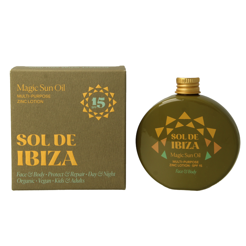 Sol De Ibiza Zonneolie beschermend & herstellend SPF15 bio 30 Milliliter