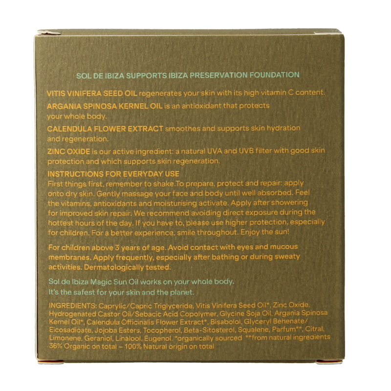 Sol De Ibiza Zonneolie beschermend & herstellend SPF15 bio 30 Milliliter