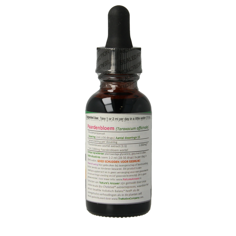 Natures Answer Paardenbloem extract alcoholvrij 30 Milliliter