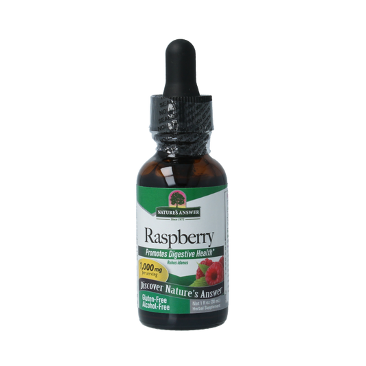 Natures Answer Frambozenblad extract alcoholvrij 30 Milliliter