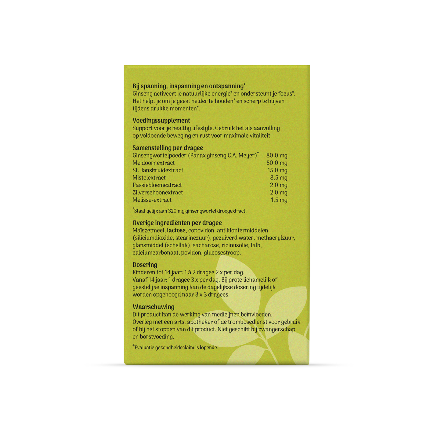 Tai Ginseng Tai-Ginseng Focus 60.00 Dragees