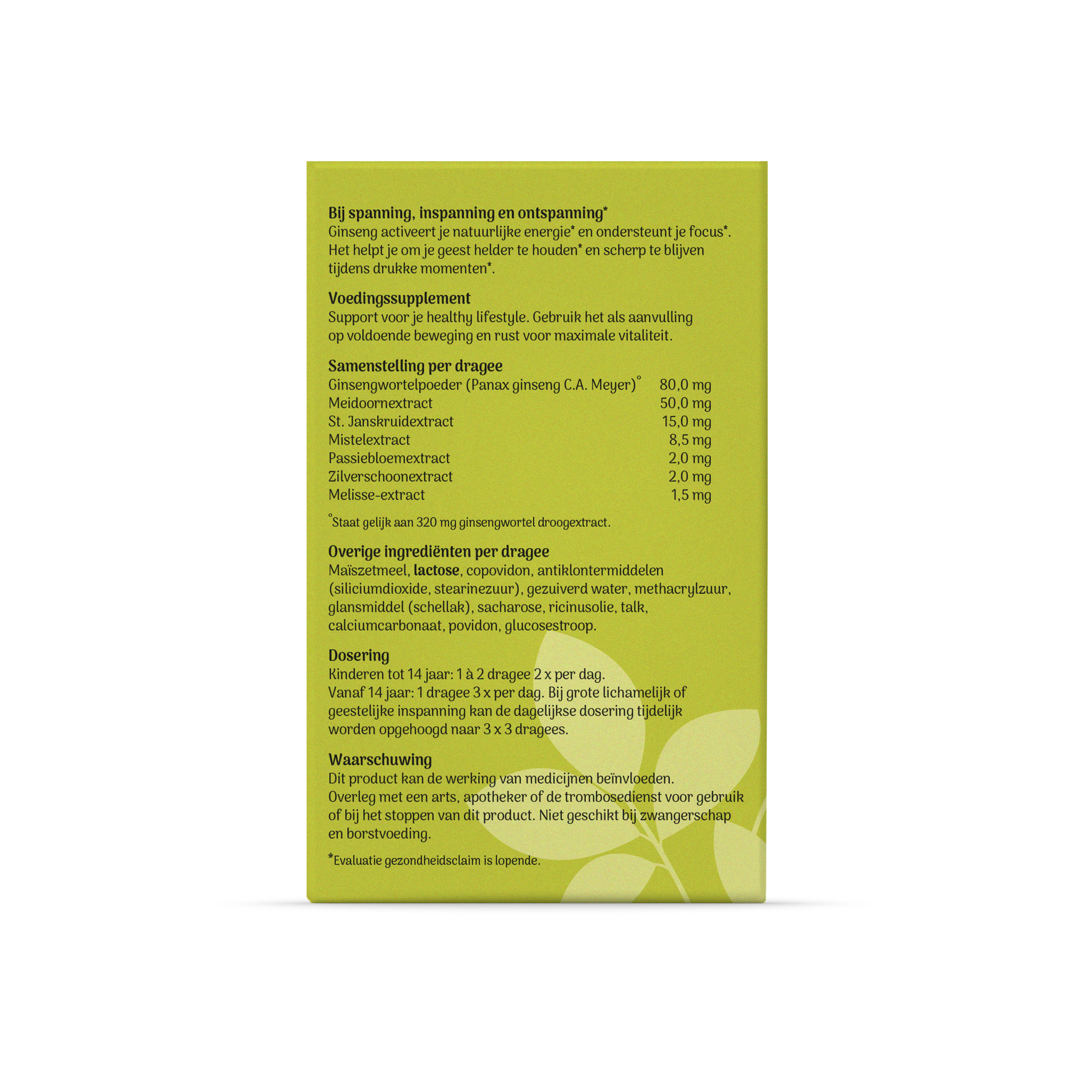 Tai Ginseng Tai-Ginseng Focus 60.00 Dragees