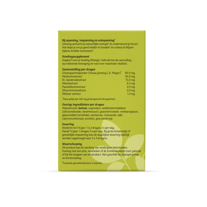 Tai Ginseng Tai-Ginseng Focus 60.00 Dragees
