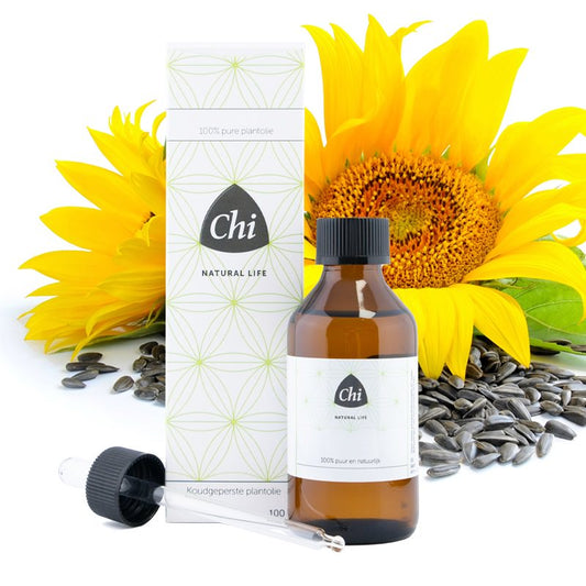 Chi Zonnebloempit olie eko bio 100 Milliliter