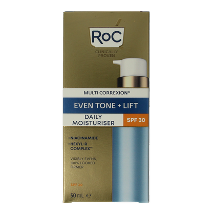 ROC Multi correxion even tone+lift daily moistur SPF30 50 Milliliter