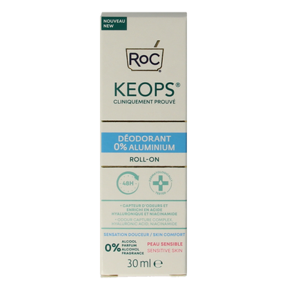 ROC Keops deodorant roll-on 0% aluminium 30 Milliliter