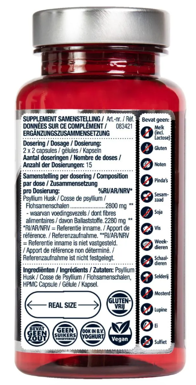 Lucovitaal Psyllium Husk 180.00 Capsules