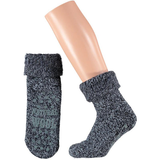 Apollo Slofsok anti slip unisex donker blauw maat 35-38 1 Paar
