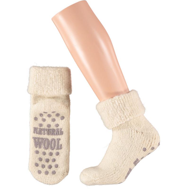 Apollo Slofsok anti slip unisex grijs/beige maat 39-42 1.00 Paar