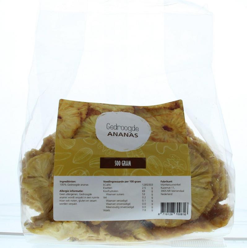 MijnNatuurwinkel Ananas ringen gedroogd 500.00 Gram