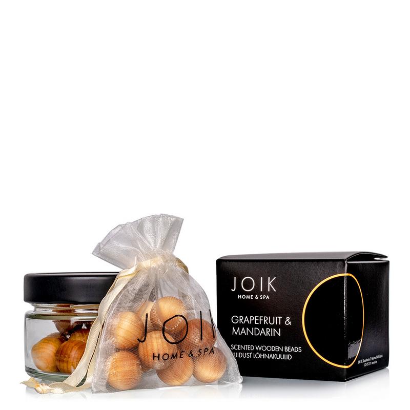 Joik Organics Scented wooden beads grapefruit & mandarin vegan 1 Stuks