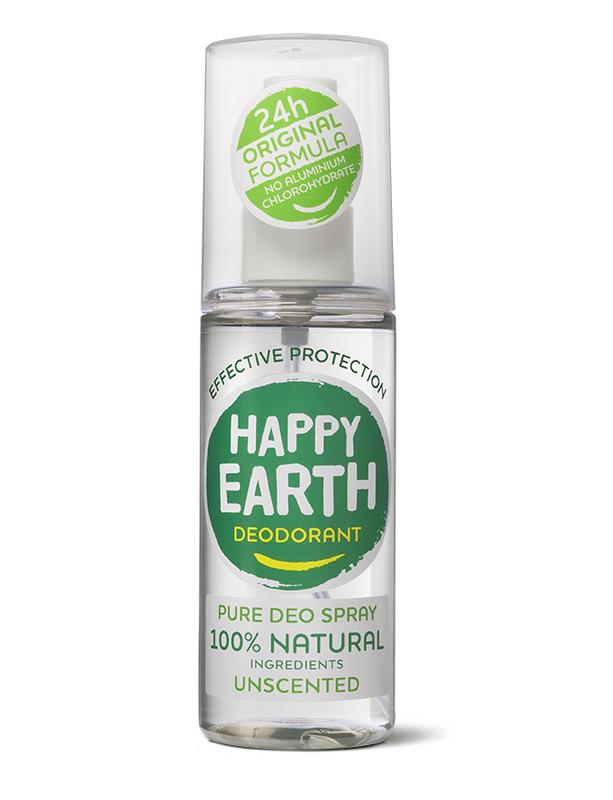 Happy Earth Pure deodorant spray unscented 100.00 Milliliter