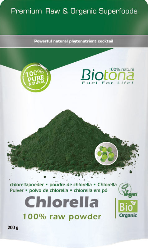 Biotona Chlorella raw powder bio 200 Gram