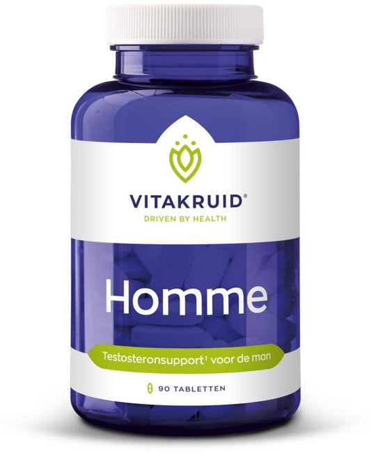 Vitakruid Homme oa Ashwagandha Fenegriek Shilajit Damiana 90 Tabletten