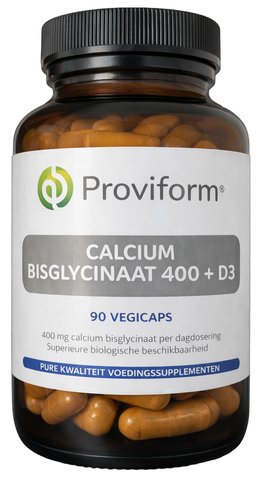 Proviform Calcium bisglycinaat 400 + D3 90.00 Vegetarische capsules