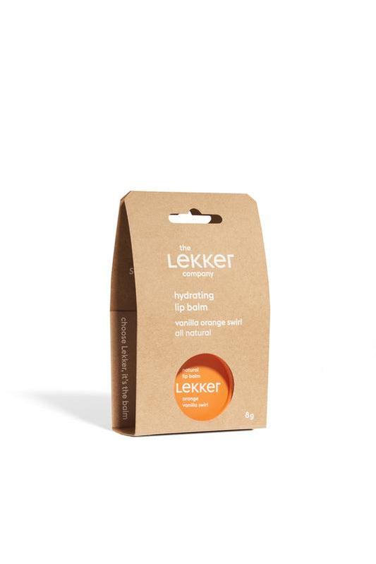 Lekker Company Natuurlijke lippenbalsem orange 8 Gram