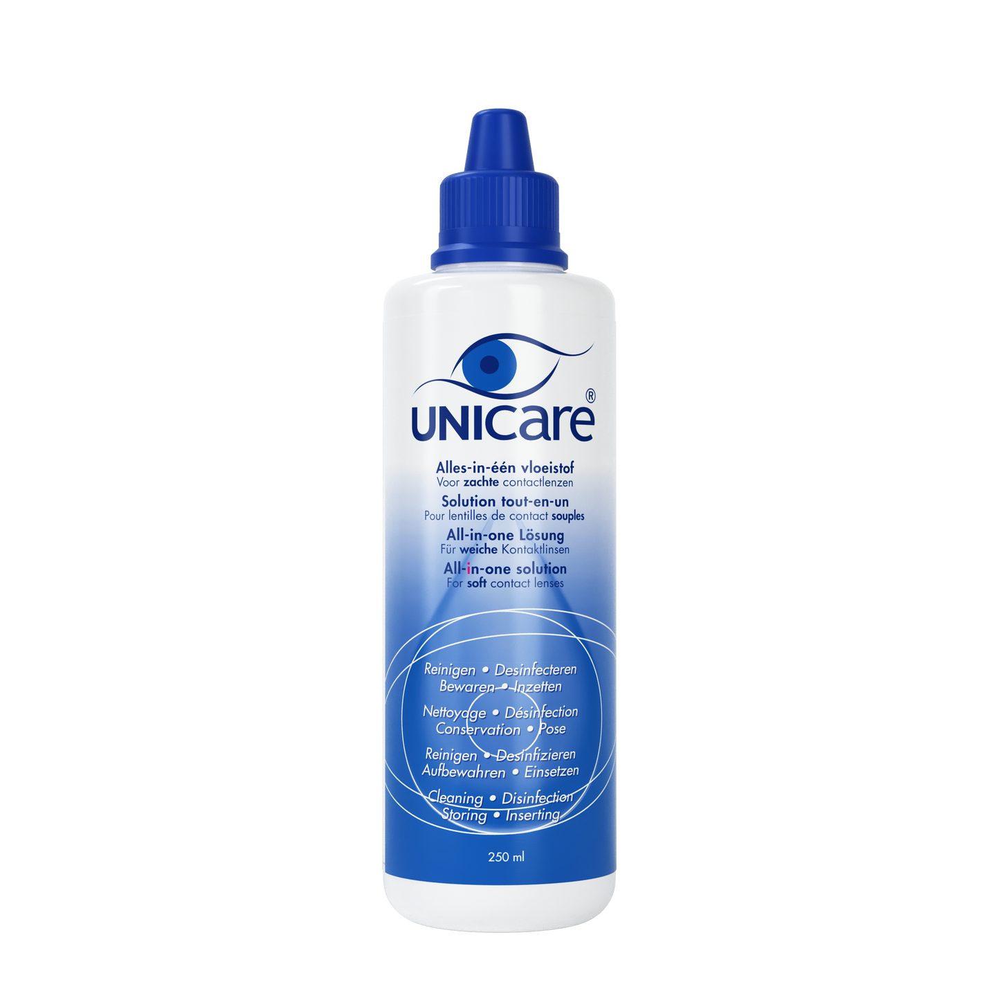 Unicare Unicare AIO lenzenvloeistof voor zachte lenzen 250.00 Milliliter