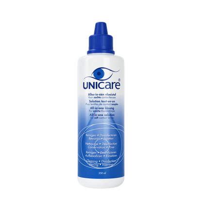 Unicare Unicare AIO lenzenvloeistof voor zachte lenzen 250.00 Milliliter