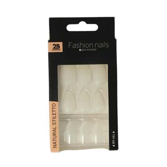 2B Nails natural stiletto 24 Stuks - DrogistWereld