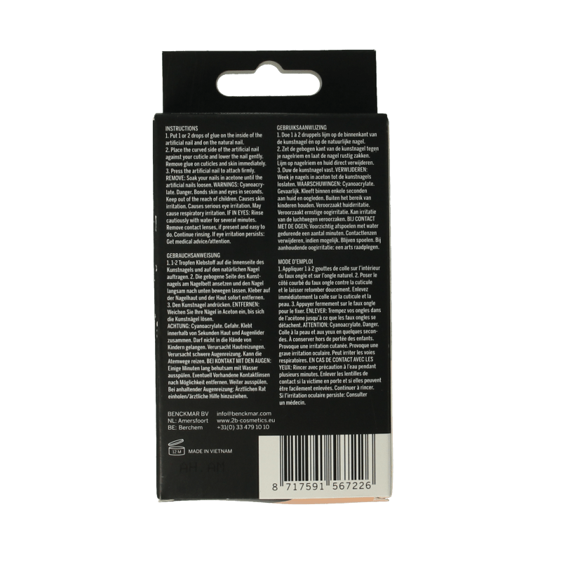 2B Nails natural stiletto 24 Stuks - DrogistWereld