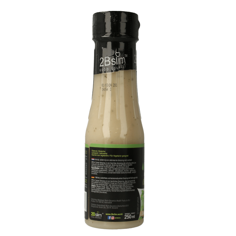 2bslim Caesar dressing 250 Milliliter - DrogistWereld