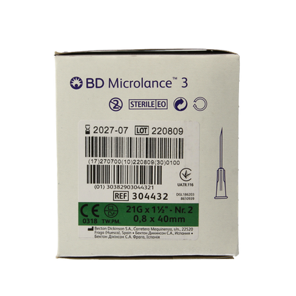Becton Injectienaald B/D microlance 0.80 x 40 100 Stuks