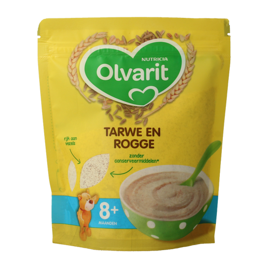 Olvarit Ontbijtpap tarwe en rogge 8+ maanden 200 Gram