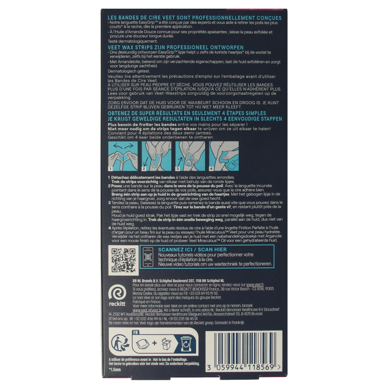 Veet Expert koude waxstrips been sensitive 40 Stuks